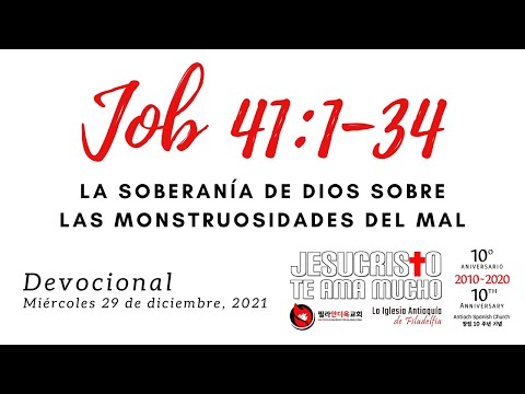 Devocional 12/29/2021 - Job 41:1-34 - La soberania de Dios sobre las monstruosidades del mal