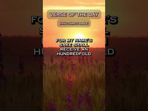 VERSE OF THE DAY - Matthew 19:29 #DailyScripture #BibleVerse #ChristianShorts #ScriptureOfTheDay