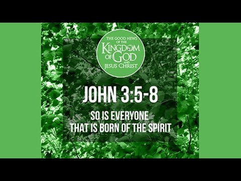 Unless you are born again ... (John 3:5-8) Barry van Heerden