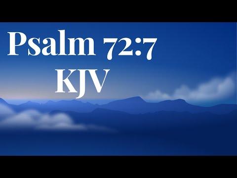 Daily Bible Verse Meditation Psalm 72:7 KJV Scripture on Peace