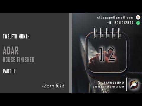 14.02.2021 - Today’s Manna – Twelfth month – Adar – House finished – Ezra 6:15 – Part II
