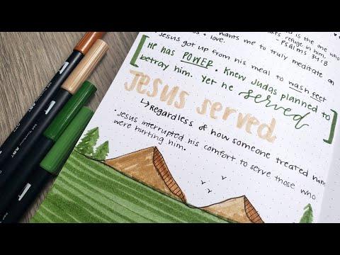 In Depth Bible Study on John 13:1-7 | Bible Study Journal | Bible Study Video