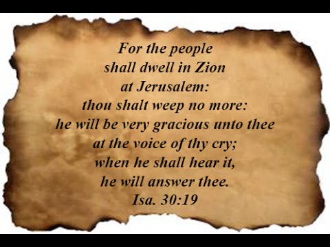 Isaiah 30:19