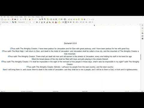 12 14 Scripture ZecharIAH 8:2 8