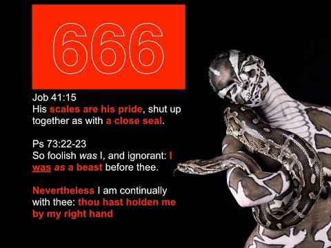 Mark of the BEAST: Job 41:15, Ps 73:22-23 KJV)