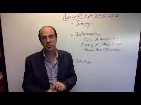 Instructions for the Survey and Interpretation of Matt 27:55–28:20