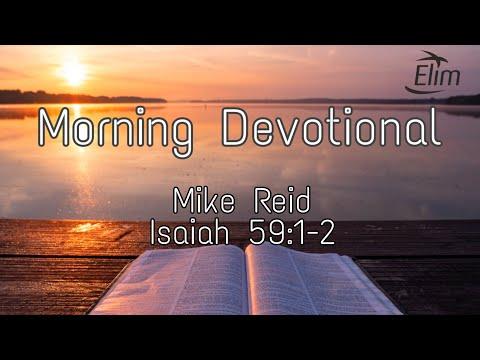 Morning Devotional - Isaiah 59:1-2