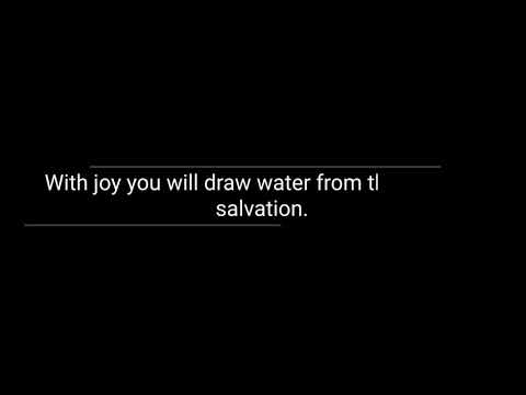 Isaiah 12:3 | Water of life | #34