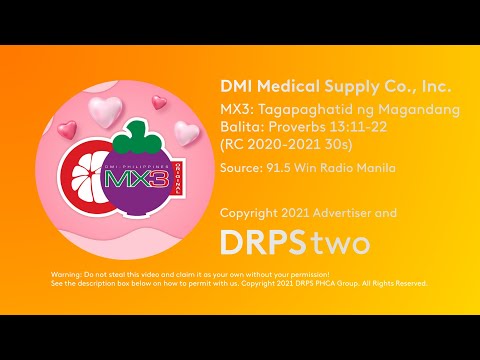 MX3: Tagapaghatid ng Magandang Balita: Proverbs 13:11-22 (Radio Commercial 2020-2021 30s)