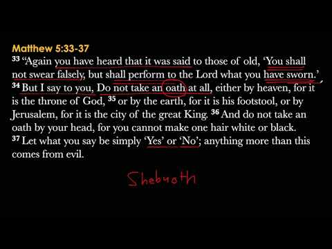 Matthew 5:33-37