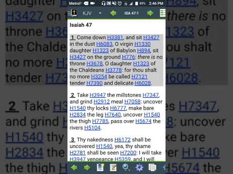 Isaiah 47:1-5 The Kingdom of Esau will be brought down threw prophecy.