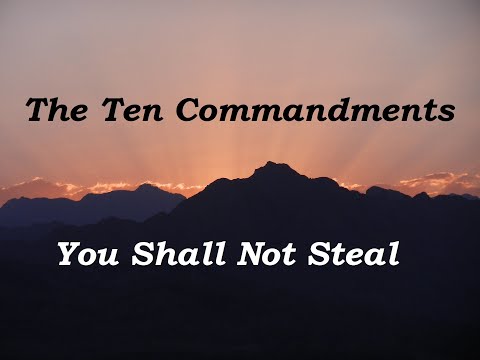 16-01-22 AM • Exodus 20:15 • You Shall Not Steal