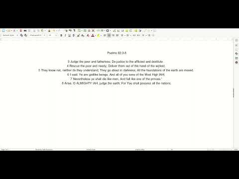 12 29 Scripture Psalms 82:2 8