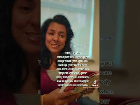 Luke 11:34-35 How I allow the HolySpirit to apply Gods word to my Everyday life. Christian