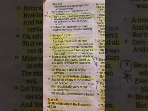 The Holy Spirit told me today “ Prepare, and gird yourself .” Psalm 90:10 psalm 91.