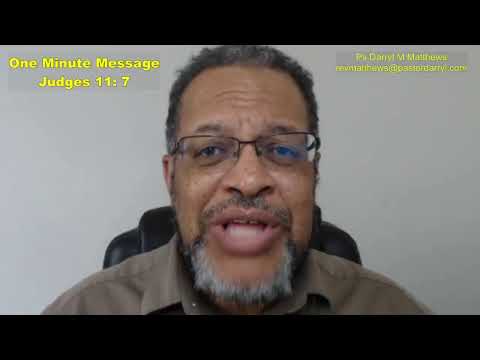 One Minute Message - Self-Doubt Can Hinder Progress - Judges 11:7 #judges #jephthah #darrylmatthews