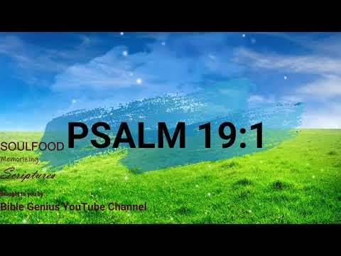 SOULFOOD Memorizing Scriptures: Psalm 19:1