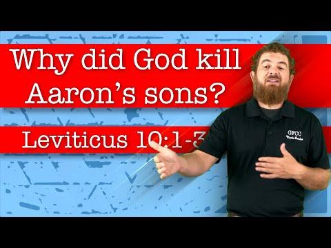 Why did God kill Aaron’s sons? - Leviticus 10:1-3