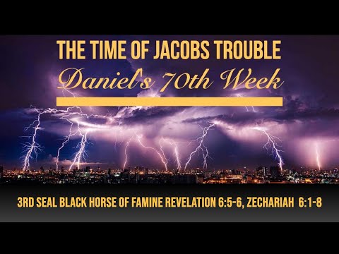 Part 8A 3rd Seal Black Horse of Famine Revelation 6:5-6, Zechariah 6:1-8 with Brother Dana