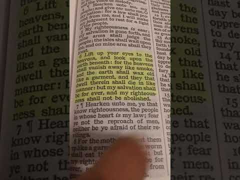 Eternal Security in Isaiah 51:6