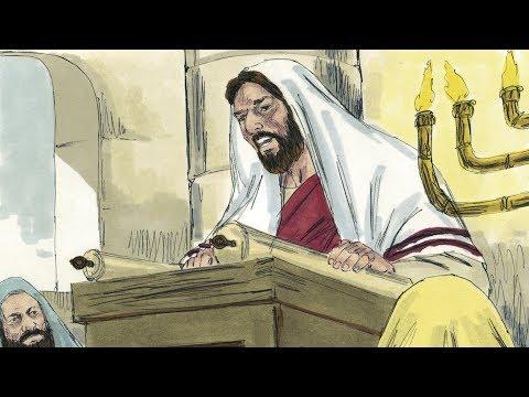 Bible Story, 'Jesus' Mission,' Luke 4:16-21