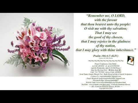 Remember Me Psalm 106:4-5 Rev. Cedricka Simmons-Brown