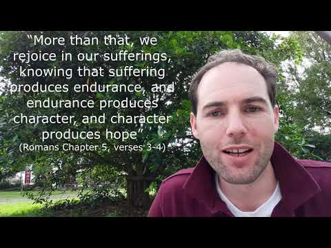 Encouragement from Romans 5:3-4