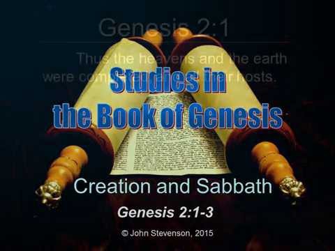 Genesis 2:1.  Creation and Sabbath