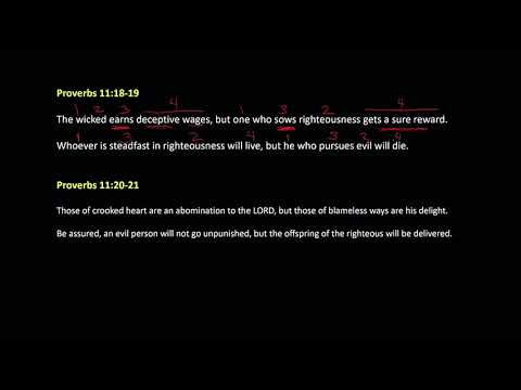 Proverbs 11:18-21