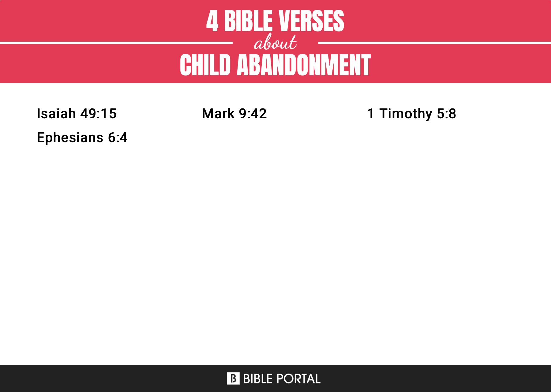 What Does the Bible Say about Child Abandonment?