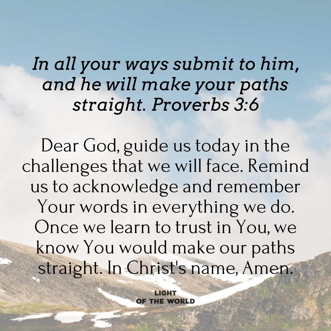 11/26/2022 Proverbs 3:6
