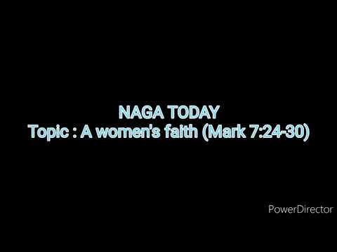 Topic : A women's faith (Mark 7:24-30)