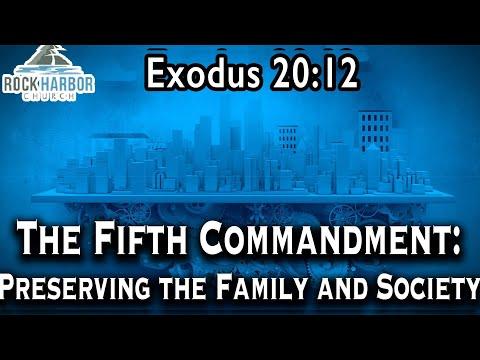 Sunday Sermon 8/1/2021:  The Fifth Commandment:  [Exodus 20:12] Part 1