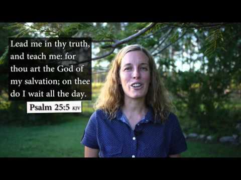 How to sing Psalm 25:5 KJV - Lead me in thy truth and teach me - Musical Memory Verse