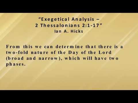 A Review of Ian Hicks' Article about 2 Thessalonians 2:1-17