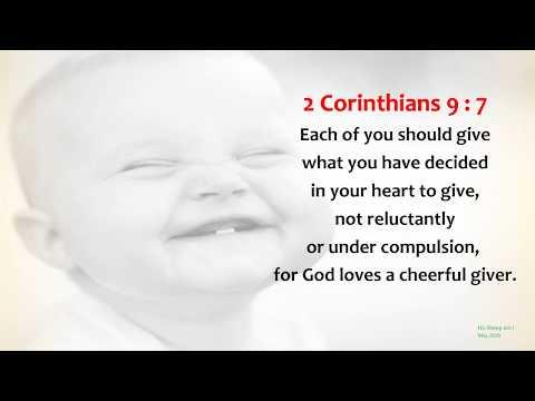 2 Corinthians 9 : 7 - Each of you should give - w accompaniment (Scripture Memory Song)