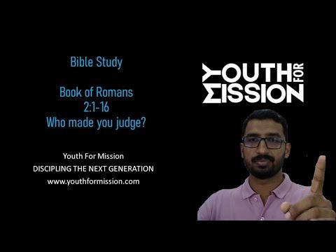 4. Bible Study on Romans 2:1-16 | Basil George | Youth For Mission