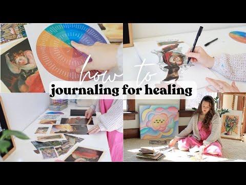 How to Process Suffering & Emotions through Journaling & Collaging #arttherapy