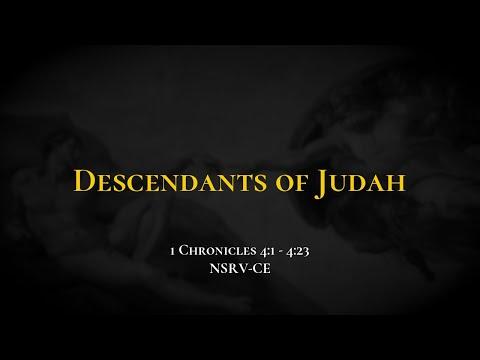 Descendants of Judah - Holy Bible, 1 Chronicles 4:1-4:23