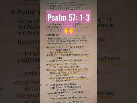 Psalm 57:1-3 NIV ***Have mercy on me, God! #readthewordwithvicky