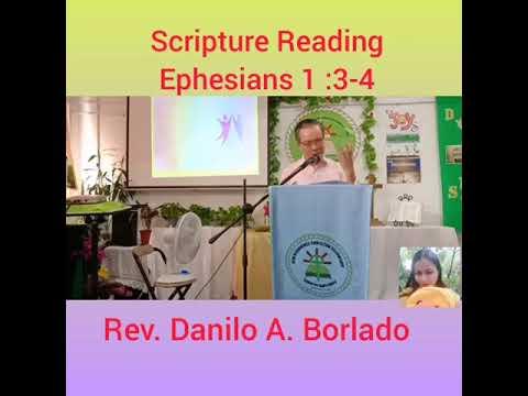 Ephesians 1 :3-4/Rev. Danilo A. Borlado/NbcfHongkong /Dhay-Joy Rubido