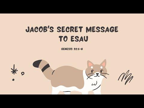 Jacob's Secret Message To Esau: Genesis 32:5-6