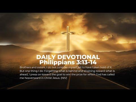 Daily Devotional - Philippians 3:13-14