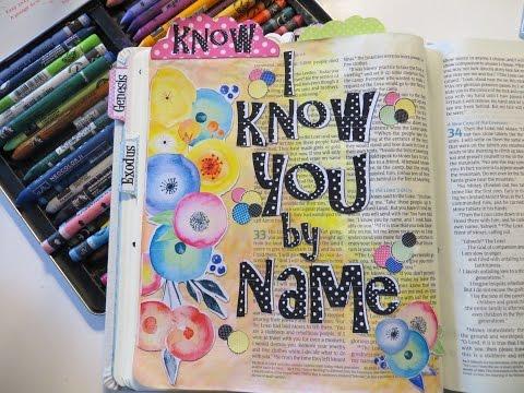 Technique Thursday #41: Exodus 33:17  -I Know You Bible Journaling Page
