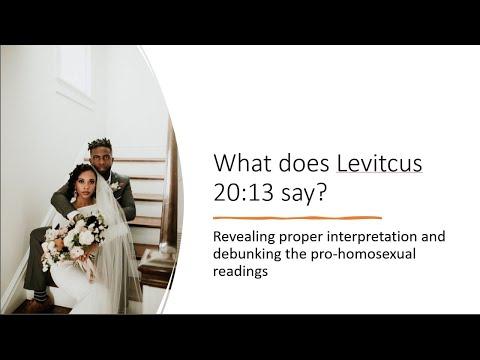 Is Leviticus 20:13 really being misinterpreted?