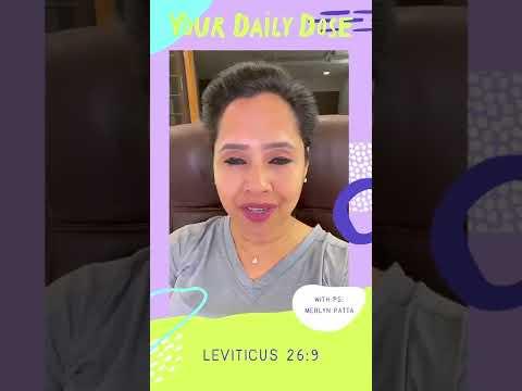 Leviticus 26:9 | Ps Merlyn Patta | Your Daily Dose | 31 August 2022