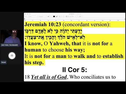 NO FREEWILL - FROM JEREMIAH 10:23 - OPEN CHAT