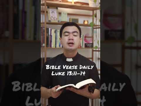 BIBLE VERSE DAILY | LUKE 13:11-14 #bible #bibleversedaily #catholic #devotion