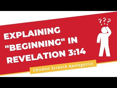 Explaining "Beginning" in Revelation 3:14