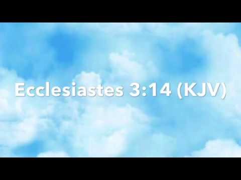 God's Time:  Ecclesiastes  3:14 (KJV)